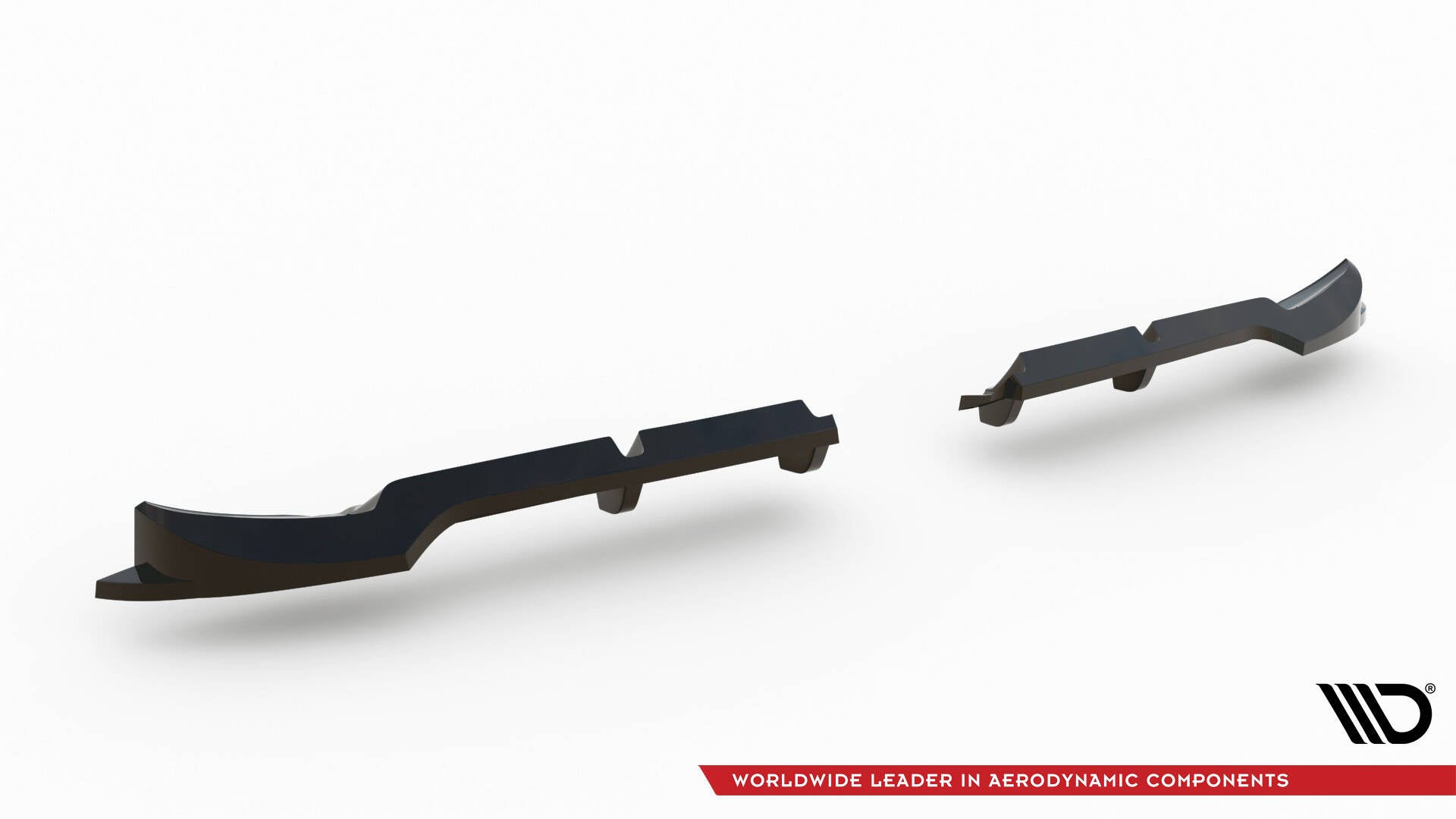 Maxton Design Street+ Mittlerer Diffusor RACE passend für Brabus Smart Fortwo C451 Facelift schwarz Hochglanz
