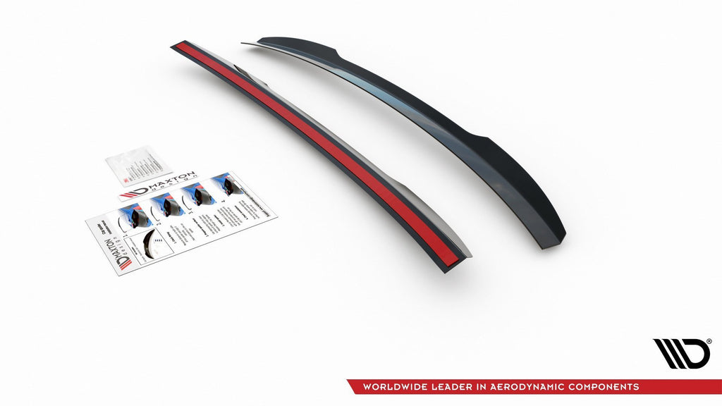 Maxton Design Spoiler CAP passend für Audi A7 C8 / C8 S-Line / S7 C8 / RS7 C8 schwarz Hochglanz