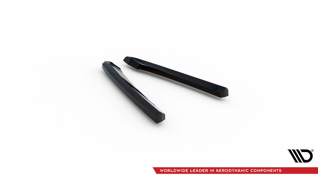 Maxton Design Heck Ansatz Flaps Diffusor passend für Ford Mondeo Sport Mk5 Facelift / Fusion Sport Mk2 Facelift schwarz Hochglanz