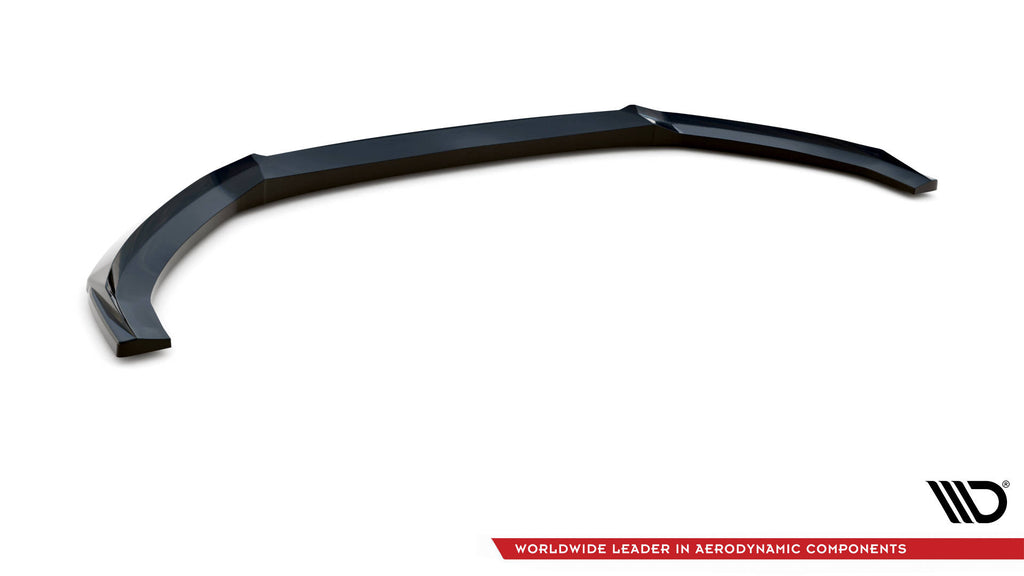 Maxton Design Street+ Spoilerlippe Front Ansatz V.3 passend für Audi S3 / A3 S-Line Sportback 8V Facelift schwarz Hochglanz