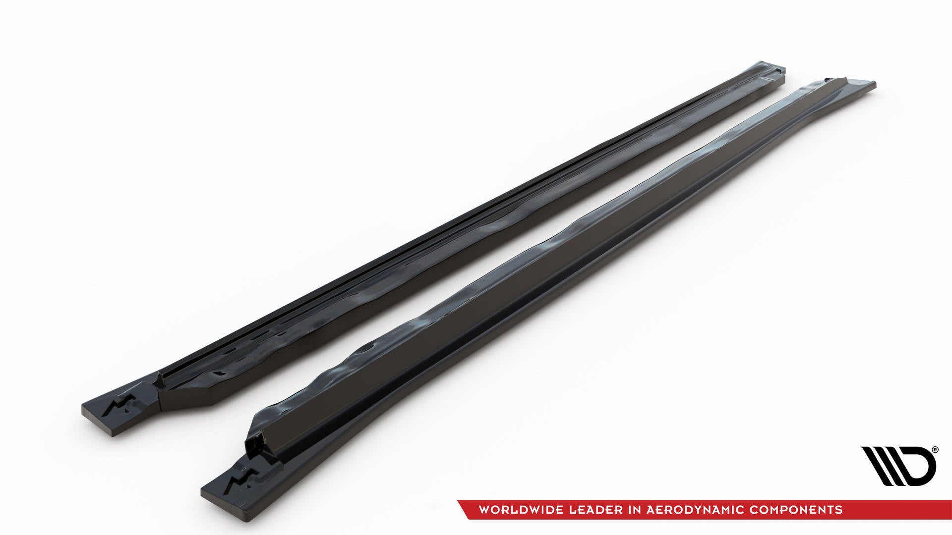 Maxton Design Street+ Seitenschweller Leisten passend für VW Tiguan Allspace Mk2 schwarz Hochglanz