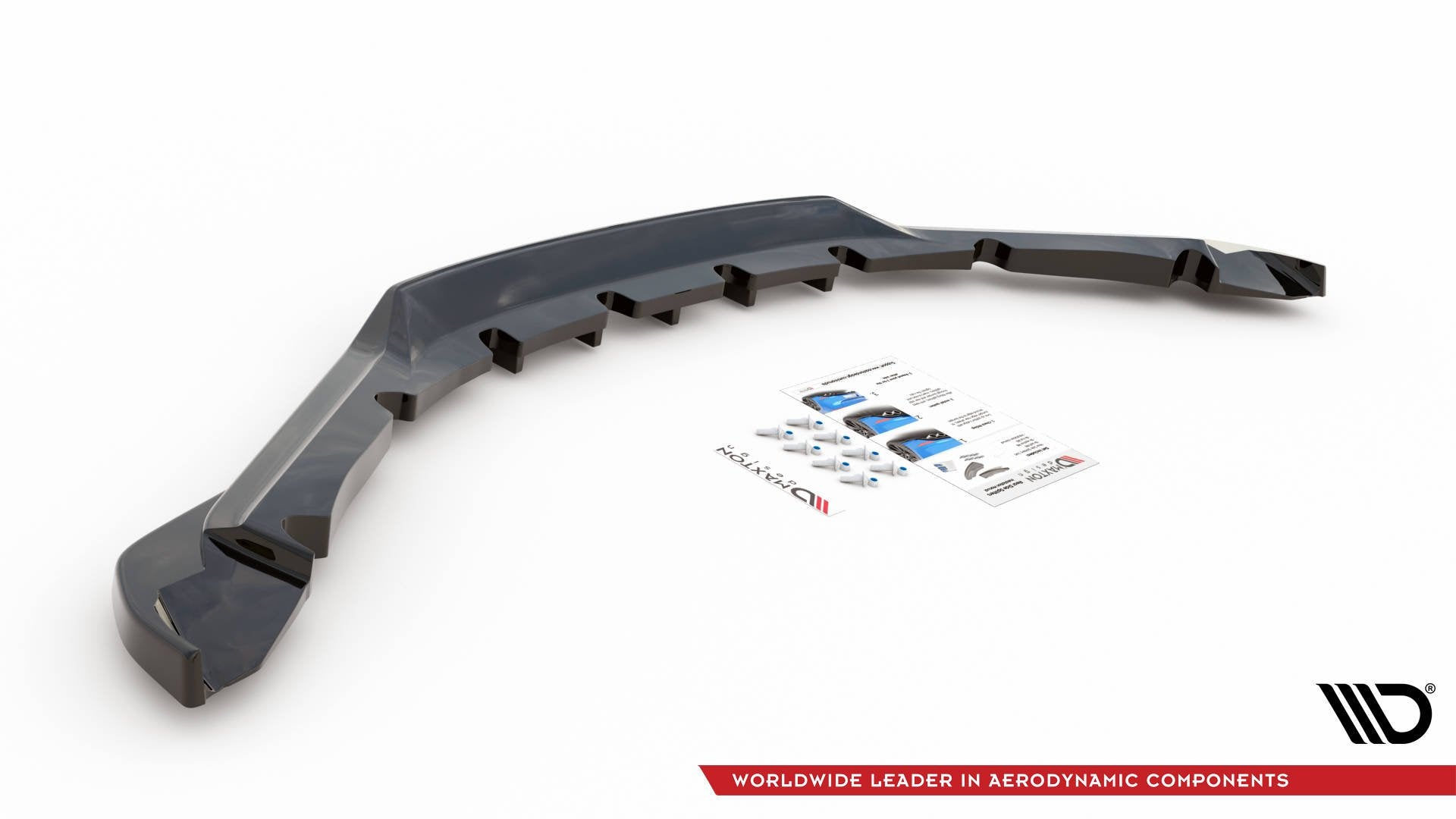 Maxton Design Mittlerer Diffusor Heck Ansatz DTM Look für BMW i8 Carbon Look
