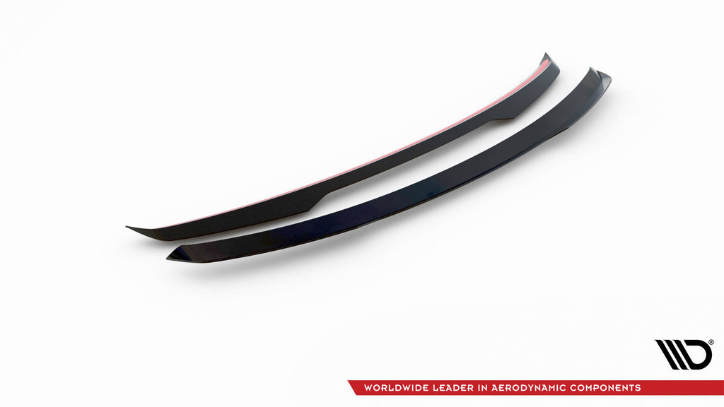 Maxton Design Höher Spoiler Spoiler CAP passend für Audi e-tron schwarz Hochglanz