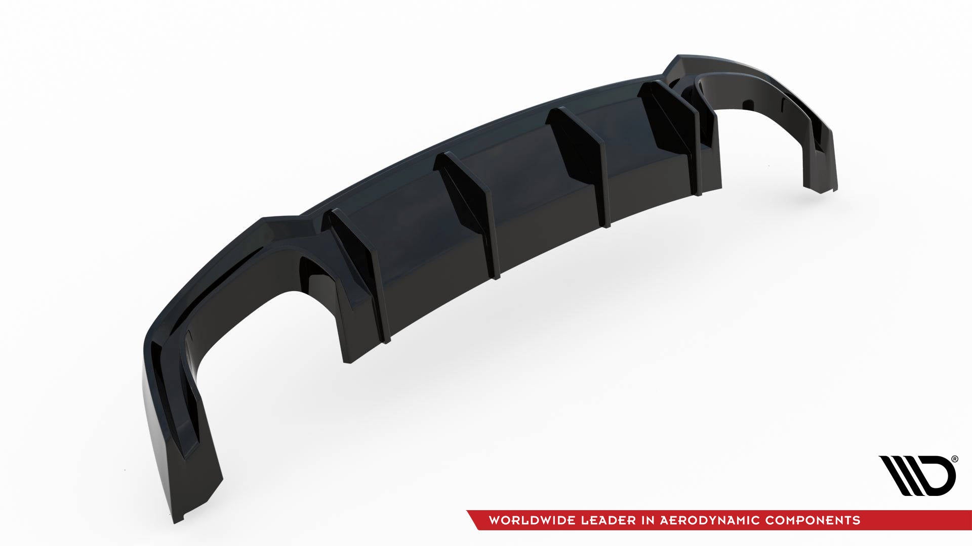 Maxton Design Diffusor Heck Ansatz passend für Audi S5 F5 Coupe / Sportback schwarz Hochglanz