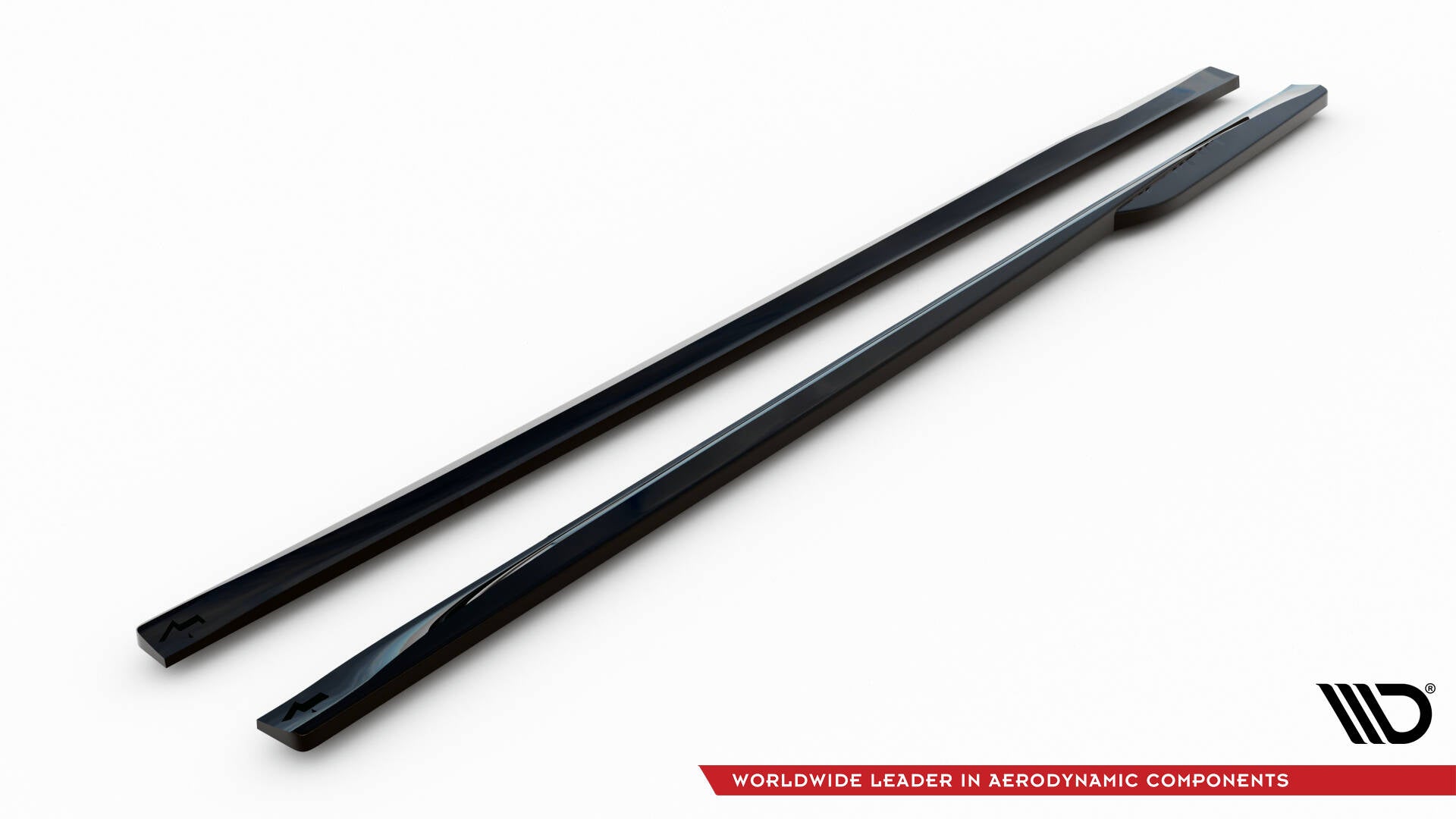 Maxton Design Street+ Seitenschweller Leisten passend für Audi S5 Coupe / A5 S-Line Coupe F5 Facelift schwarz Hochglanz