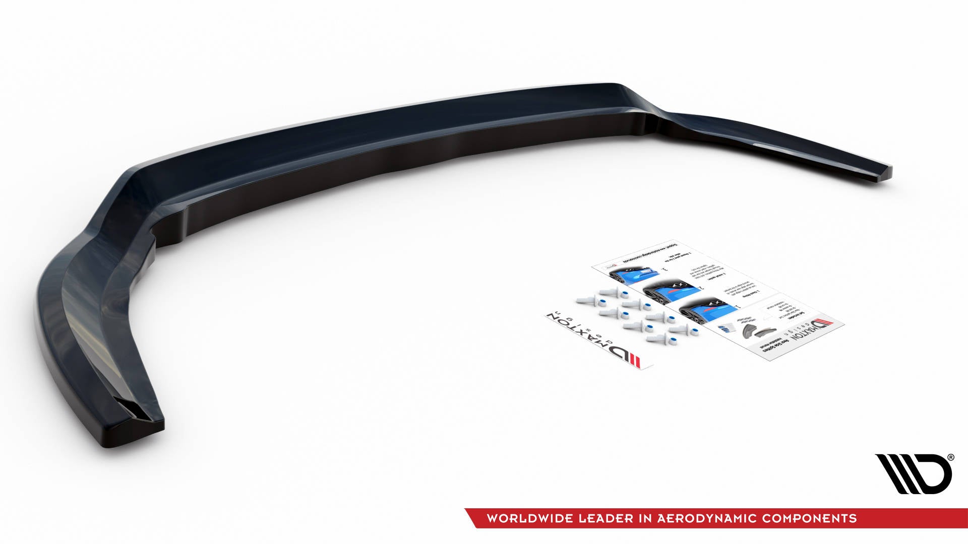 Maxton Design Street+ Mittlerer Diffusor RACE passend für Ford C-Max Mk2 schwarz Hochglanz