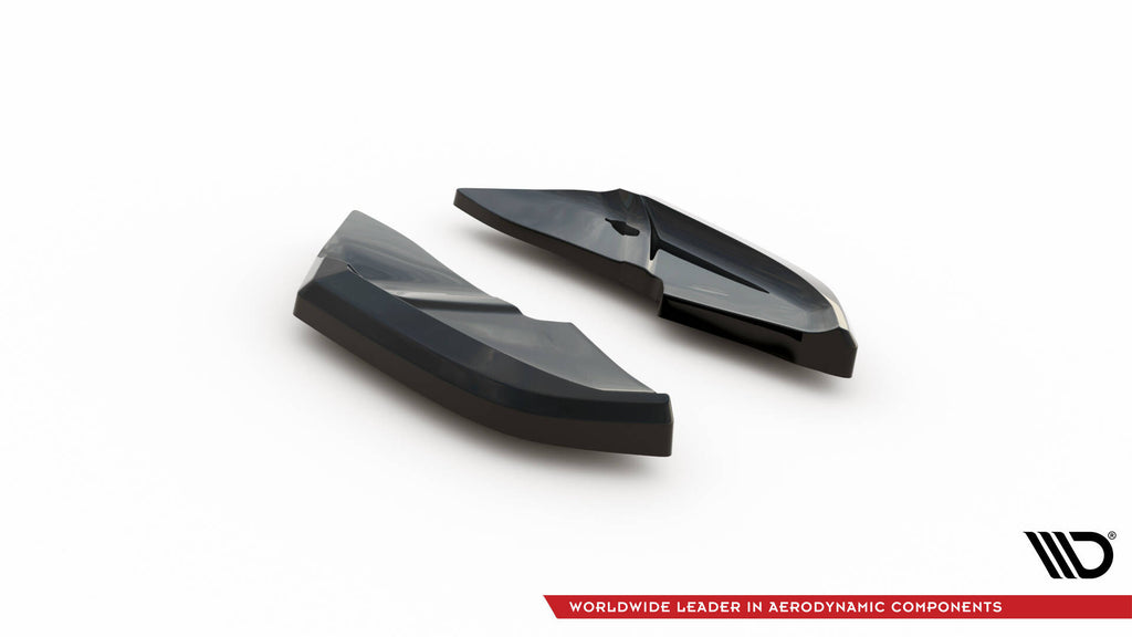 Maxton Design Heck Ansatz Flaps Diffusor V.1 passend für VW Scirocco Mk3 Facelift schwarz Hochglanz