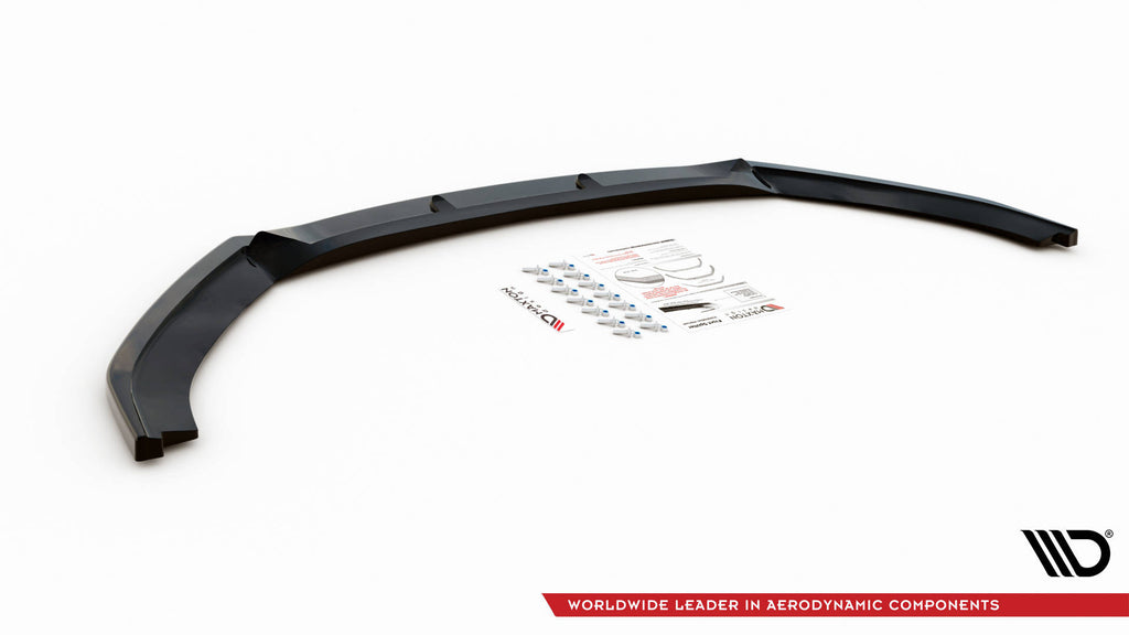 Maxton Design Street+ Spoilerlippe Front Ansatz passend für Hyundai I40 Mk1 schwarz Hochglanz