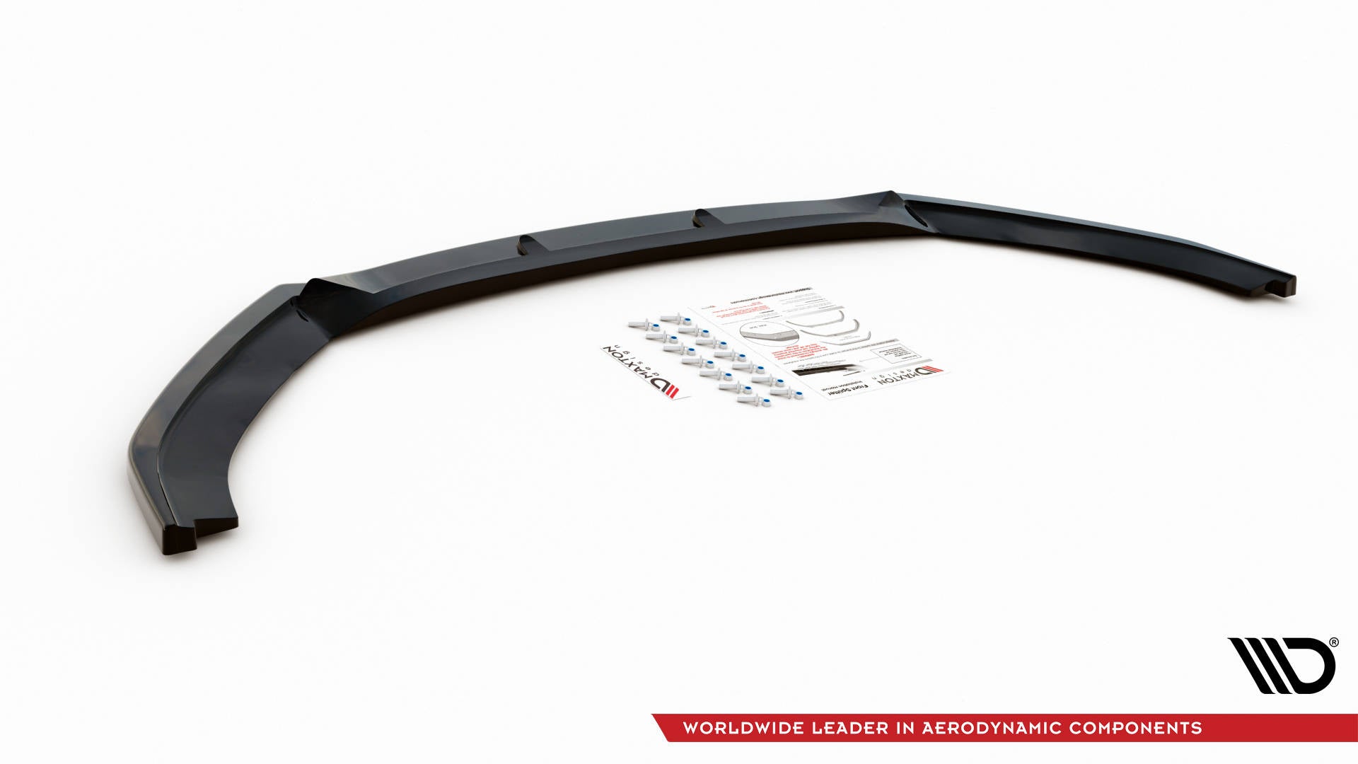 Maxton Design Street+ Spoilerlippe Front Ansatz passend für Hyundai I40 Mk1 schwarz Hochglanz