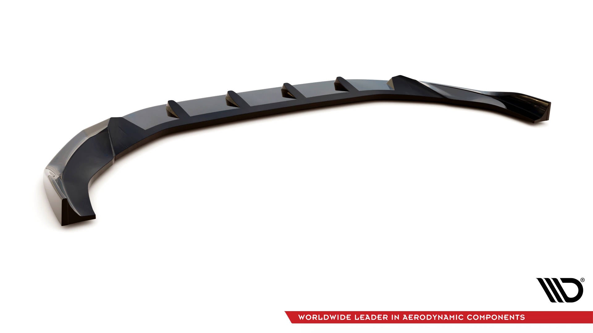 Maxton Design Street+ Spoilerlippe Front Ansatz V.1 passend für Audi A4 S-Line / S4 B9 Facelift schwarz Hochglanz