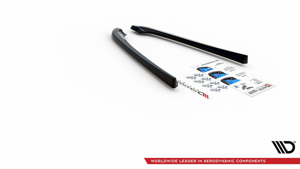 Maxton Design Heck Ansatz Flaps Diffusor passend für Lexus IS F Mk2 schwarz Hochglanz