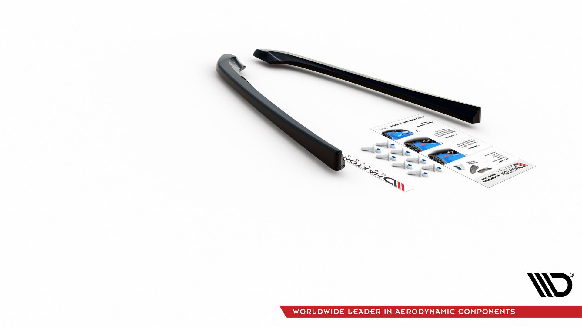Maxton Design Heck Ansatz Flaps Diffusor für Lexus IS F Mk2 Carbon Look