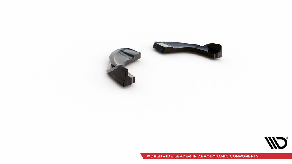 Maxton Design Heck Ansatz Flaps Diffusor V.2 passend für Hyundai Kona N Mk1 schwarz Hochglanz