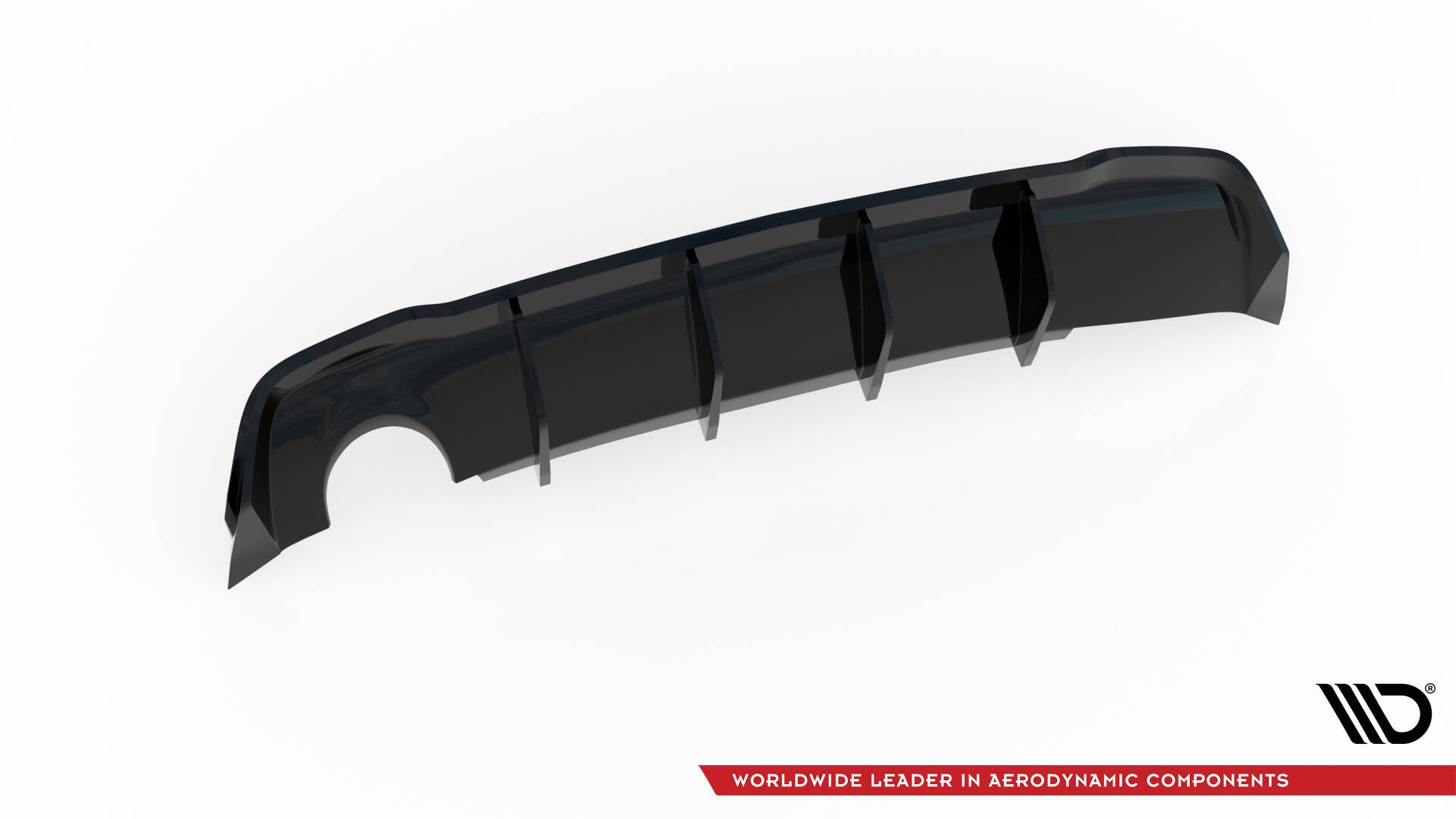 Maxton Design Diffusor Heck Ansatz passend für Opel Astra GTC OPC-Line J (Einzelauspuff li.) schwarz Hochglanz