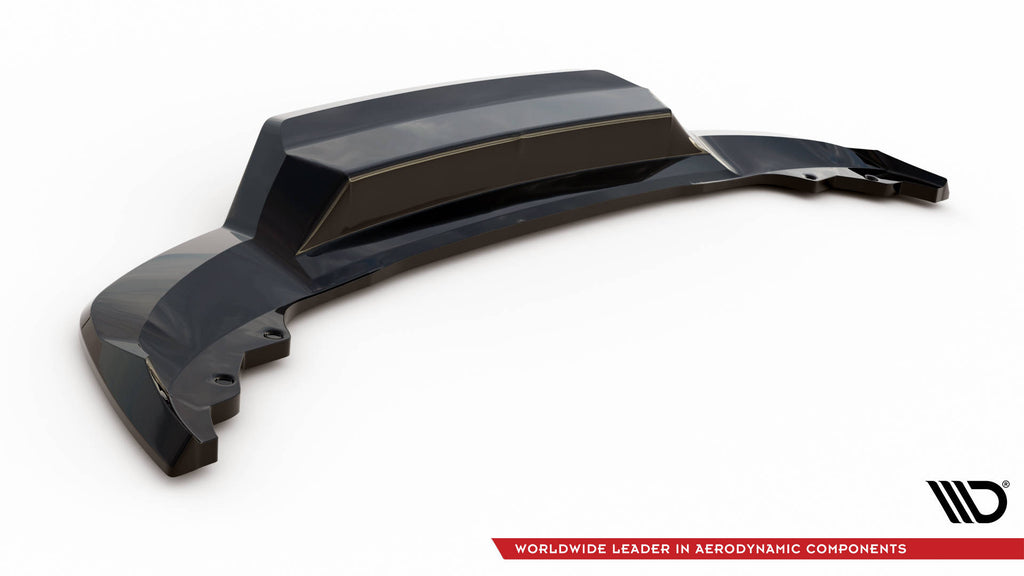 Maxton Design Street+ Mittlerer Diffusor RACE passend für Skoda Karoq Sportline Mk1 Facelift schwarz Hochglanz