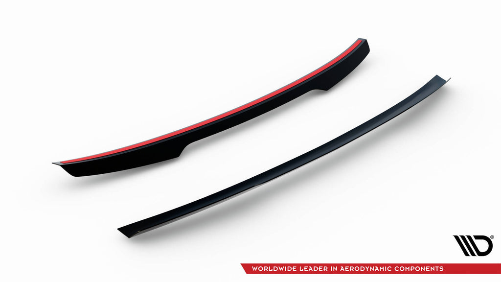 Maxton Design Spoiler CAP passend für VW Passat Limousine R-Line Mk8 schwarz Hochglanz