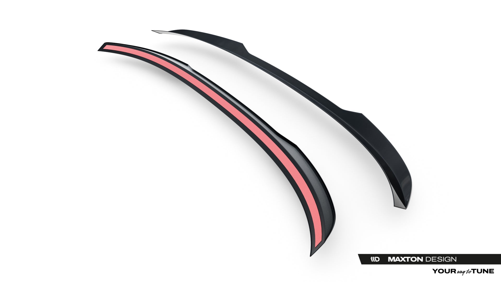 Maxton Design Niedriger Heckspoiler Lippe Audi SQ5 / Q5 S-Line Sportback Mk3 Schwarz Hochglanz