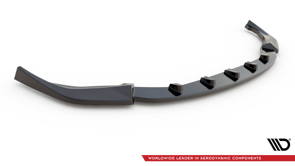 Maxton Design Prepreg Carbon Fiber Street+ Spoilerlippe Front Ansatz V.1 passend für BMW M3 Limousine / Touring G80 / G81