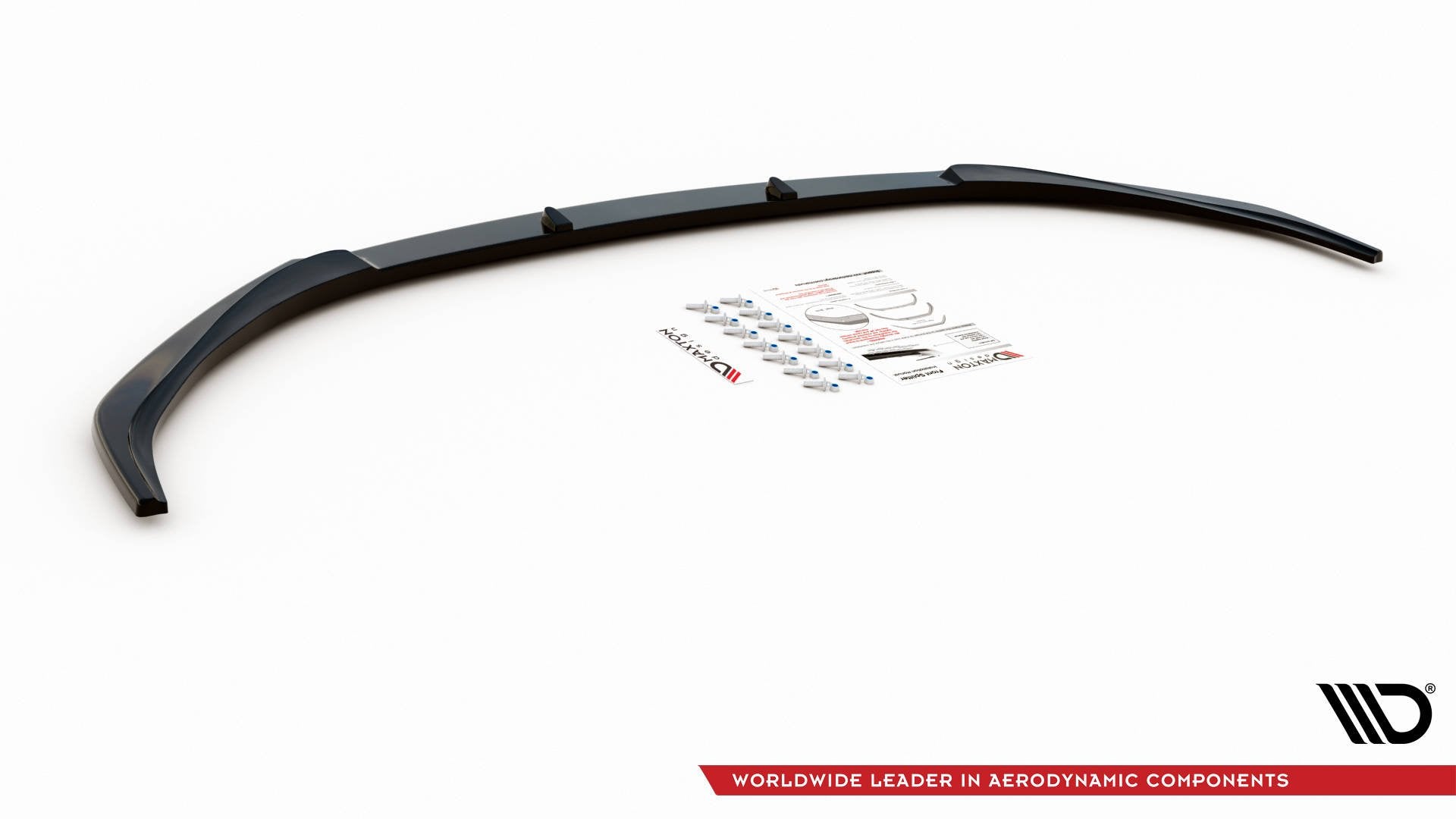 Maxton Design Street+ Spoilerlippe Front Ansatz passend für Lexus LS Mk4 Facelift schwarz Hochglanz