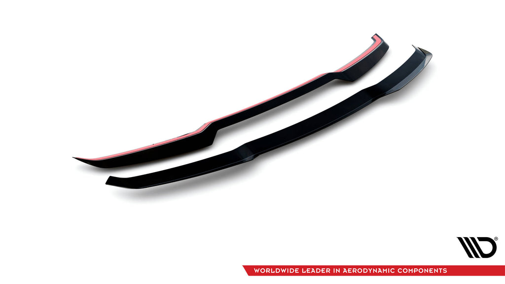 Maxton Design Höher Spoiler CAP passend für Audi RSQ8 Mk1 Facelift schwarz Hochglanz