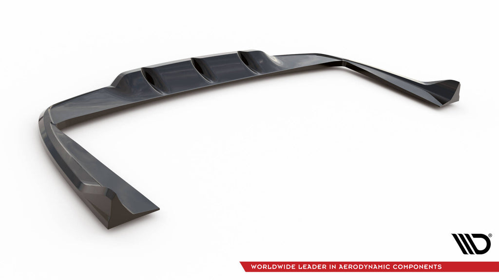 Maxton Design Street+ Mittlerer Diffusor RACE passend für Mercedes-AMG C63 Limousine / Kombi W205 / S205 schwarz Hochglanz