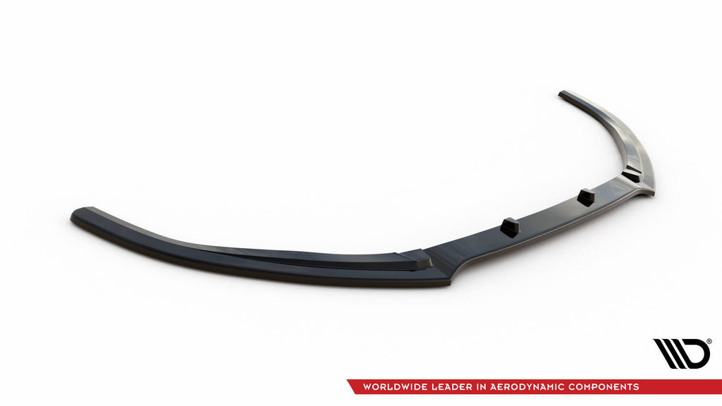 Maxton Design Street+ Spoilerlippe Front Ansatz V.2 passend für Audi S3 / A3 S-Line 8V Limousine / Cabrio schwarz Hochglanz