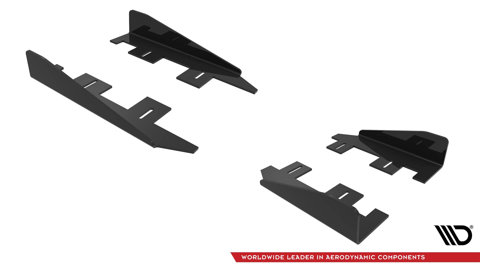 Maxton Design Seitenschweller Flaps passend für Ford Focus ST Mk3 Facelift schwarz Hochglanz
