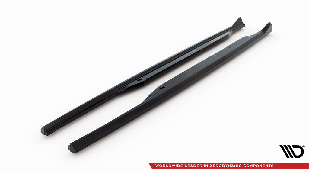 Maxton Design Street+ Seitenschweller Leisten passend für Land Rover Range Rover Evoque HSE Dynamic Mk1 Facelift schwarz Hochglanz