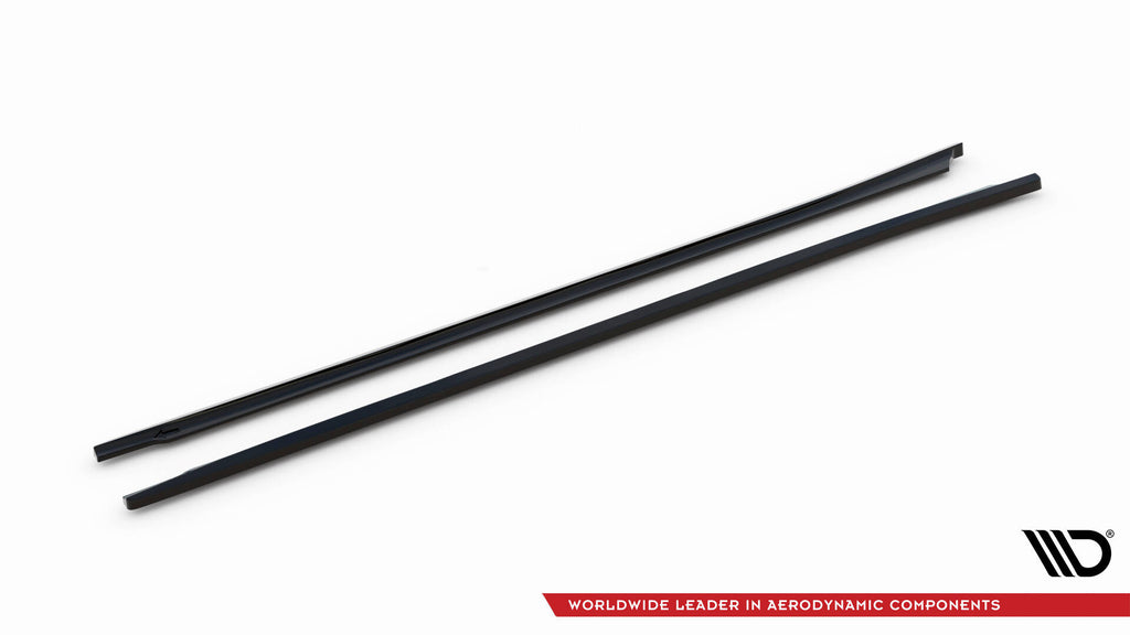 Maxton Design Street+ Seitenschweller Leisten passend für Mazda 6 Kombi Mk3 Facelift schwarz Hochglanz