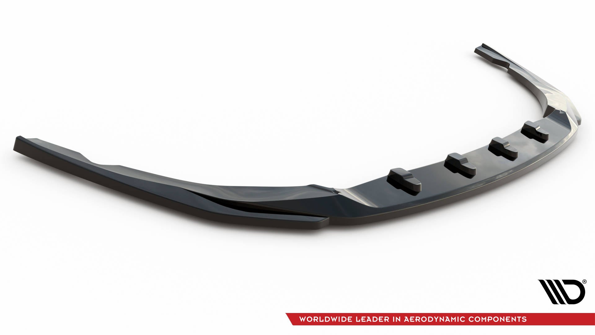 Maxton Design Street+ Spoilerlippe Front Ansatz V.2 passend für Kia Optima Mk4 Facelift schwarz Hochglanz