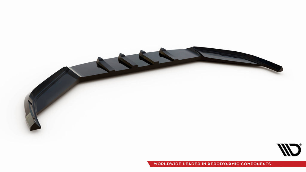 Maxton Design Street+ Spoilerlippe Front Ansatz V.2 passend für VW Passat GT B8 Facelift USA schwarz Hochglanz
