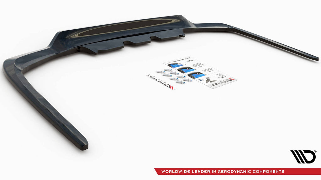 Maxton Design Street+ Mittlerer Diffusor RACE passend für Lexus LS Mk4 Facelift schwarz Hochglanz