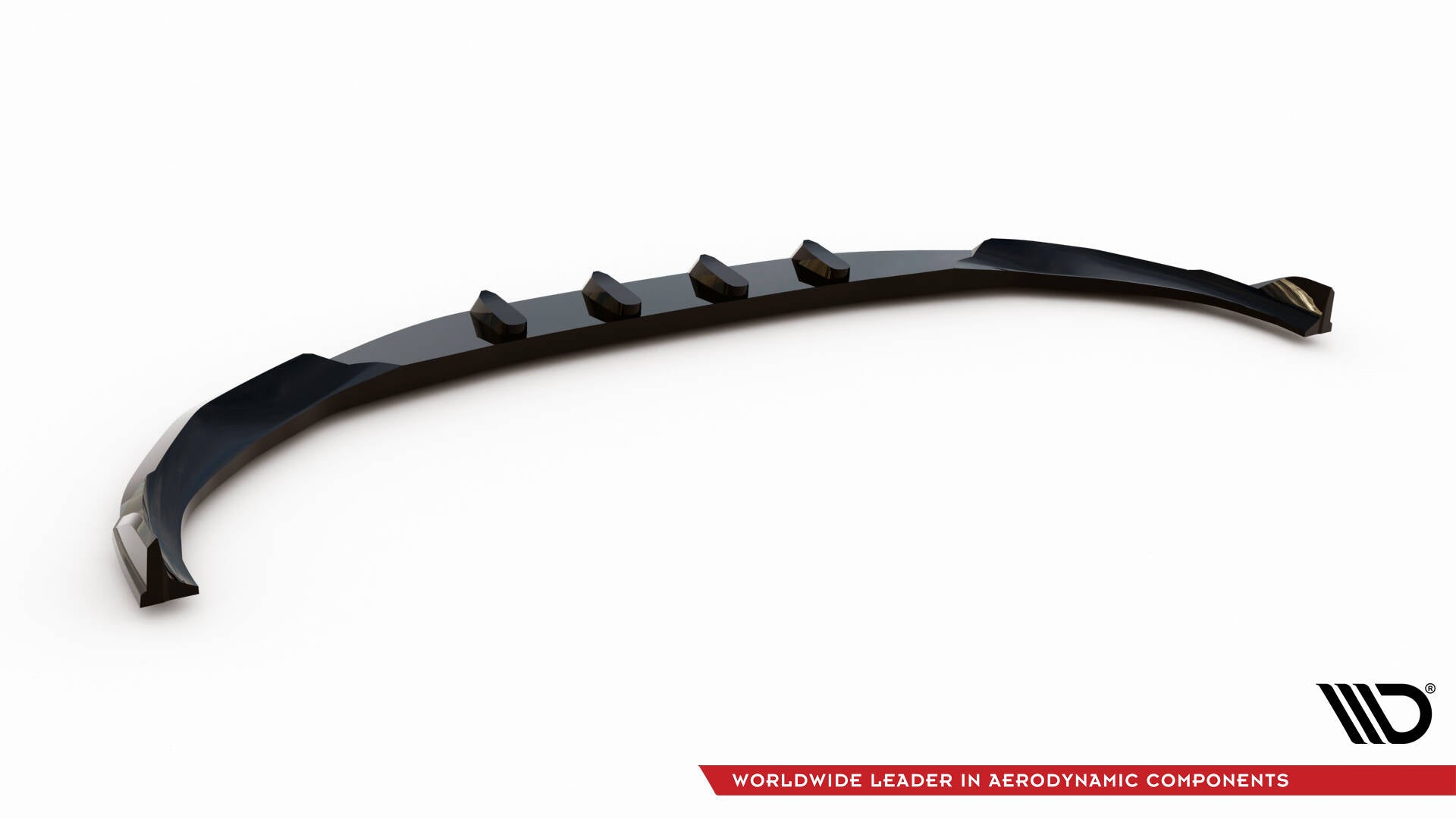 Maxton Design Street+ Spoilerlippe Front Ansatz V.5 passend für BMW 7 M-Paket G11 / G12 Facelift schwarz Hochglanz