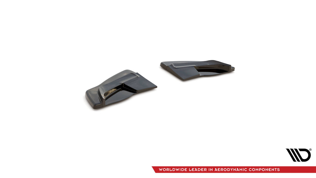 Maxton Design Heck Ansatz Flaps Diffusor passend für RENAULT CLIO III RS schwarz Hochglanz