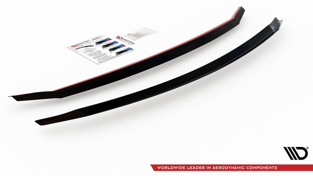 Maxton Design Spoiler CAP passend für Lexus LS Mk4 Facelift schwarz Hochglanz
