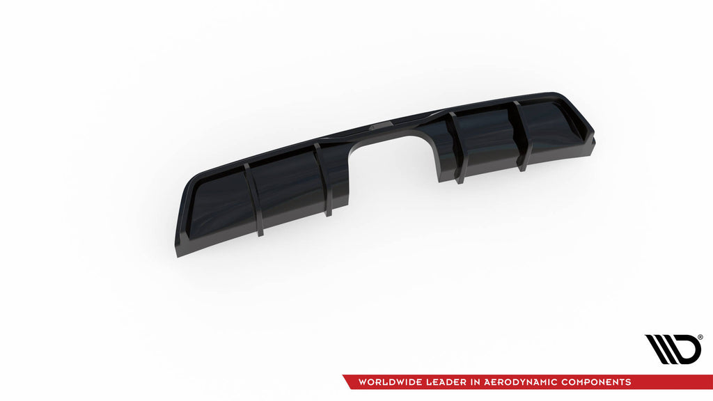 Maxton Design Diffusor Heck Ansatz passend für Mini Cooper John Cooper Works R56 schwarz Hochglanz