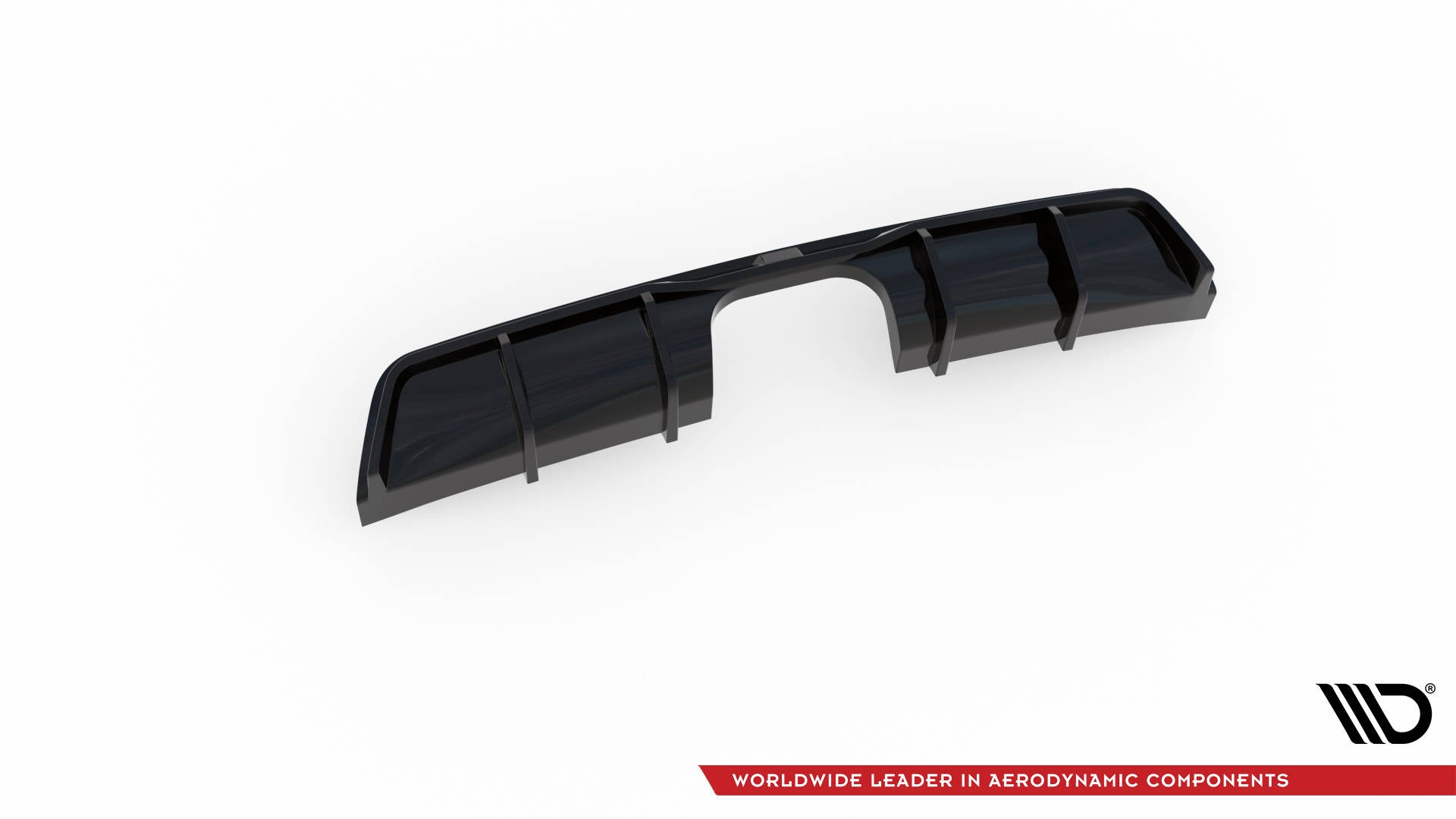 Maxton Design Diffusor Heck Ansatz passend für Mini Cooper John Cooper Works R56 schwarz Hochglanz