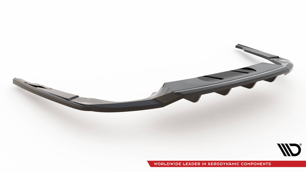 Maxton Design Street+ Mittlerer Diffusor RACE passend für Skoda Octavia Sportline Mk4 schwarz Hochglanz
