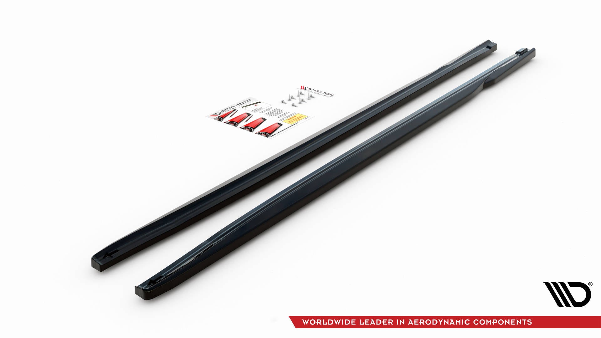 Maxton Design Street+ Seitenschweller Leisten passend für Honda Civic Mk9 schwarz Hochglanz