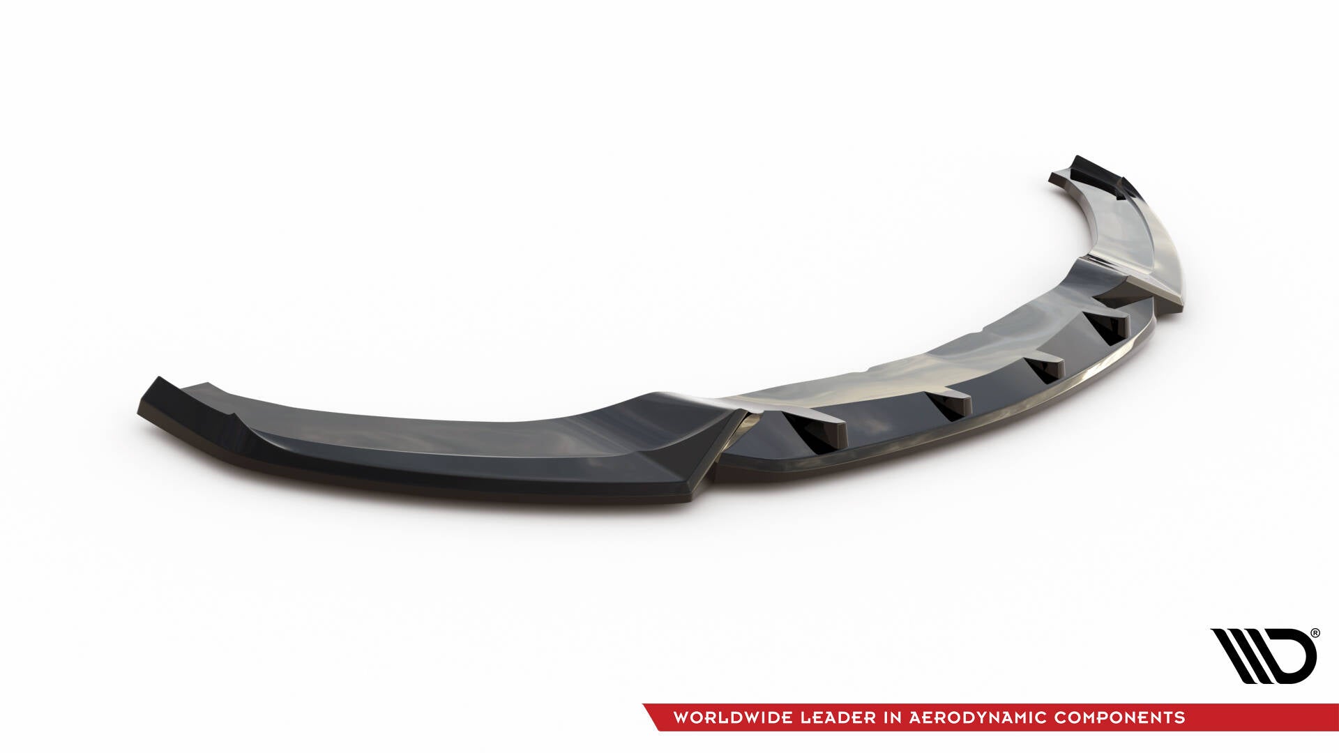 Maxton Design Street+ Spoilerlippe Front Ansatz V.3 passend für BMW 4er Coupe / Gran Coupe / Cabrio M-Paket F32 / F36 / F33 schwarz Hochglanz