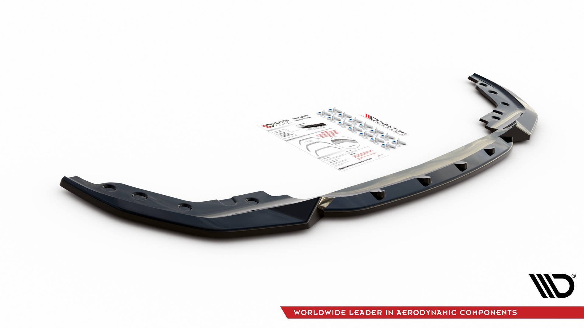 Maxton Design Street+ Spoilerlippe Front Ansatz V.4 passend für BMW 3er G20 / G21 M-Paket schwarz Hochglanz