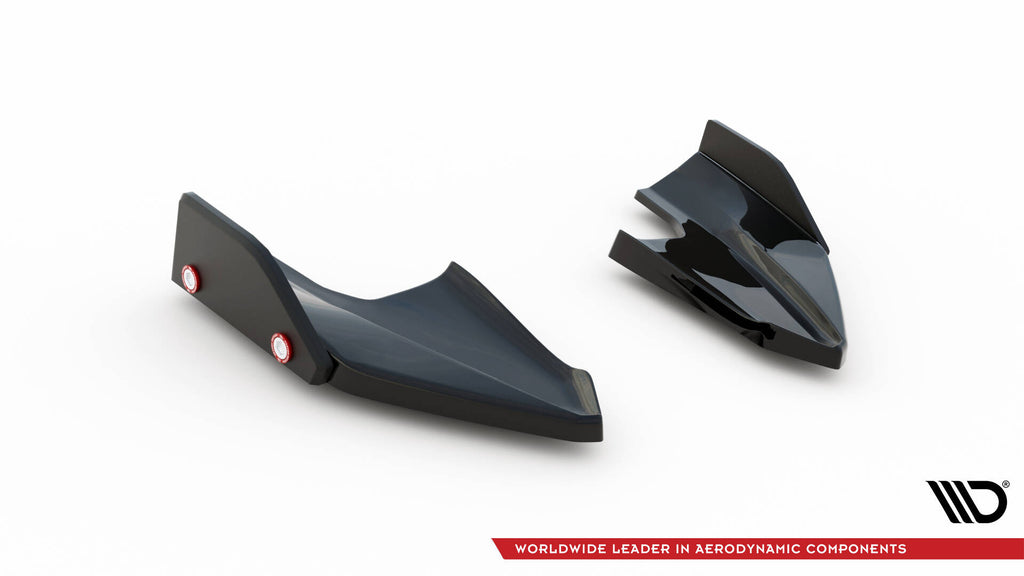 Maxton Design Heck Ansatz Flaps Diffusor V.5 + Flaps passend für VW Golf R Hatchback Mk8 Facelift