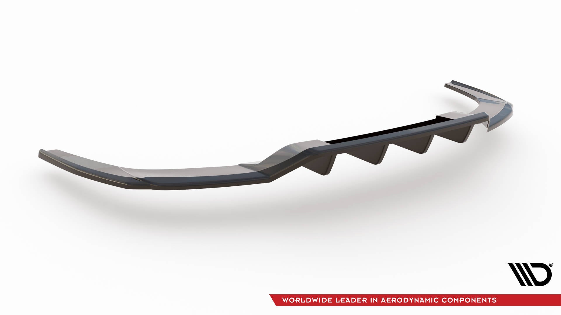 Maxton Design Street+ Mittlerer Diffusor RACE passend für Audi A3 S-Line Limousine 8Y schwarz Hochglanz