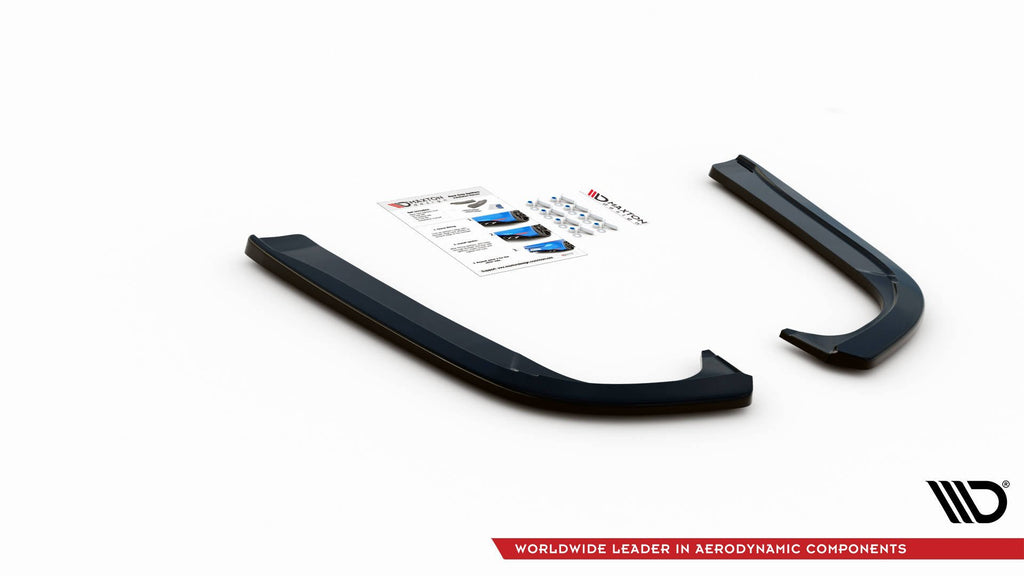Maxton Design Heck Ansatz Flaps Diffusor passend für Skoda Octavia Mk3 Facelift schwarz Hochglanz
