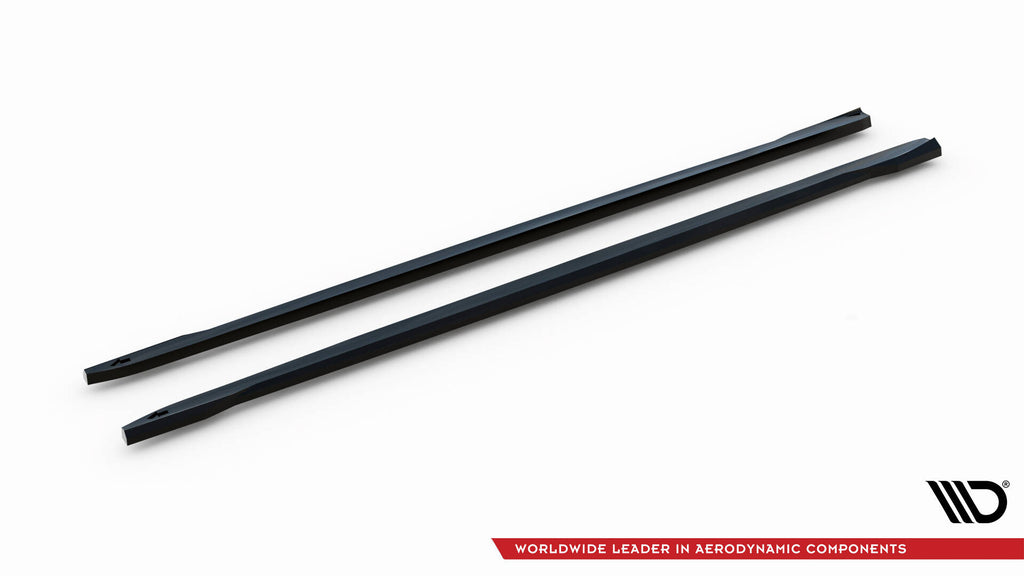 Maxton Design Street+ Seitenschweller Leisten passend für Skoda Fabia Monte Carlo Mk4 schwarz Hochglanz