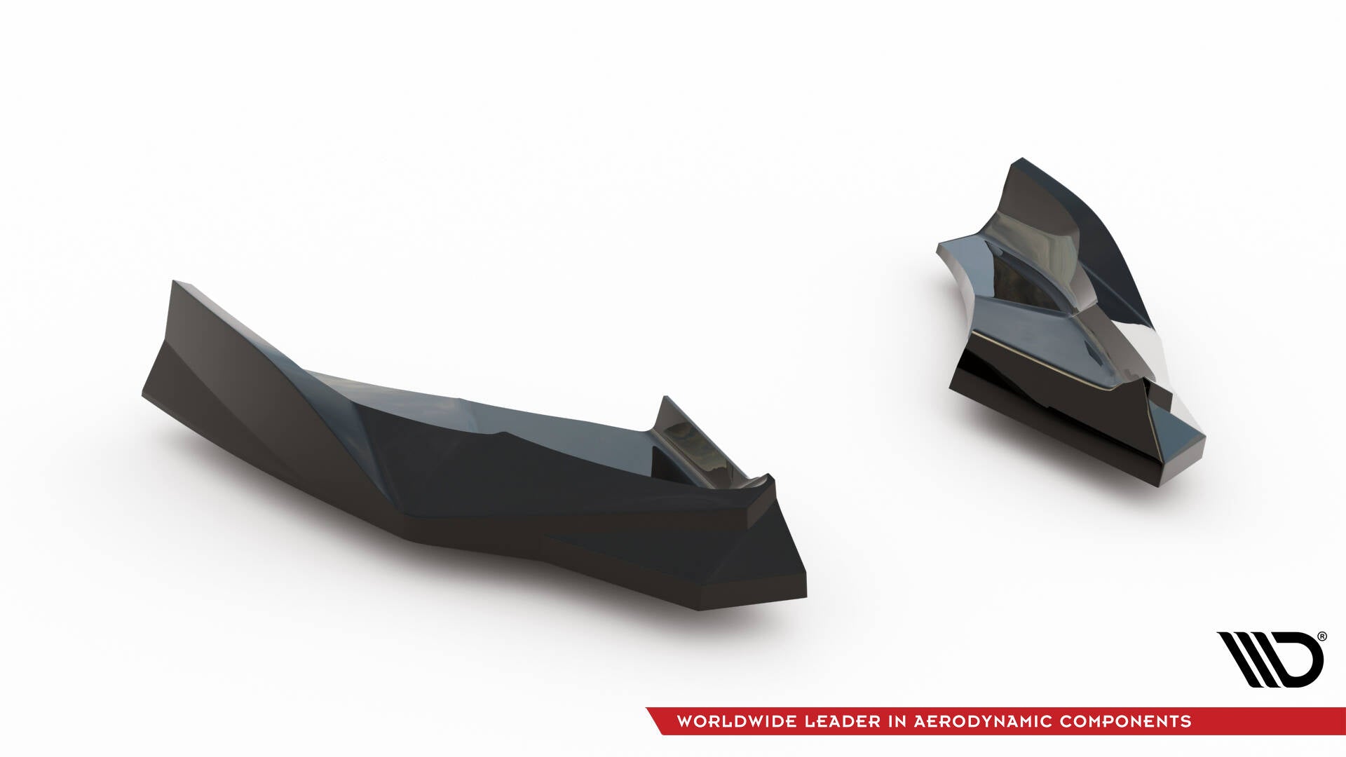 Maxton Design Heck Ansatz Flaps Diffusor V.2 passend für Audi S3 Sportback 8Y Facelift schwarz Hochglanz