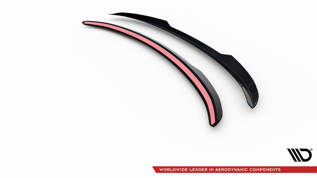 Maxton Design Niedriger Spoiler CAP passend für Kia EV6 Mk1 schwarz Hochglanz