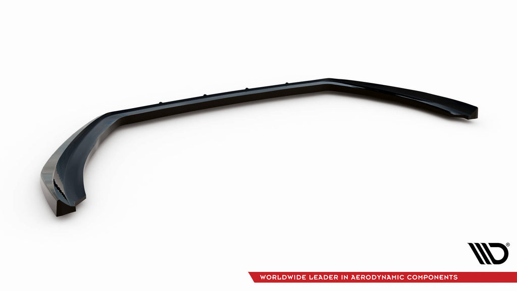 Maxton Design Street+ Spoilerlippe Front Ansatz V.2 passend für Ford Fiesta ST / ST-line Mk8 Facelift schwarz Hochglanz