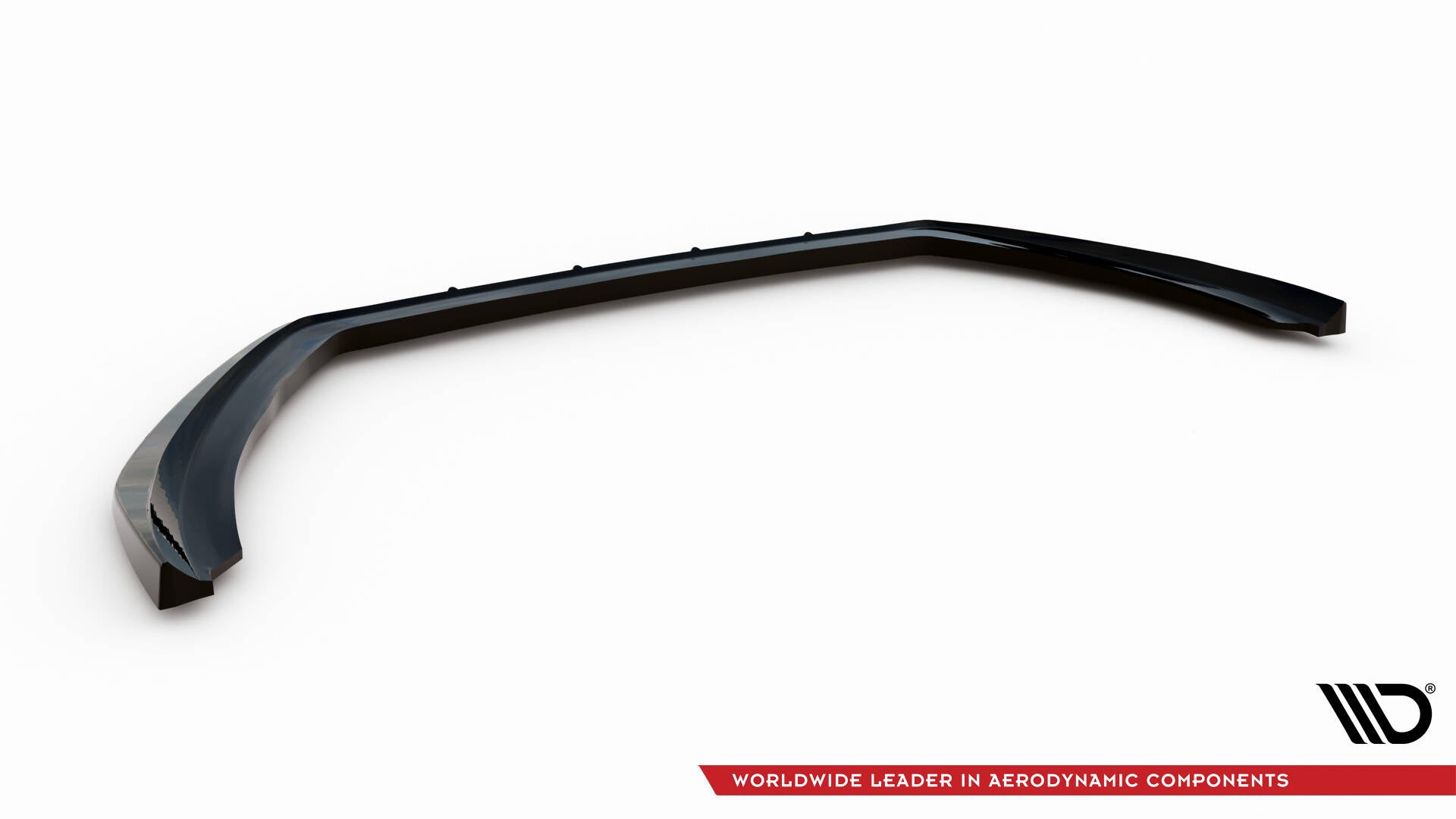 Maxton Design Street+ Spoilerlippe Front Ansatz V.2 passend für Ford Fiesta ST / ST-line Mk8 Facelift schwarz Hochglanz