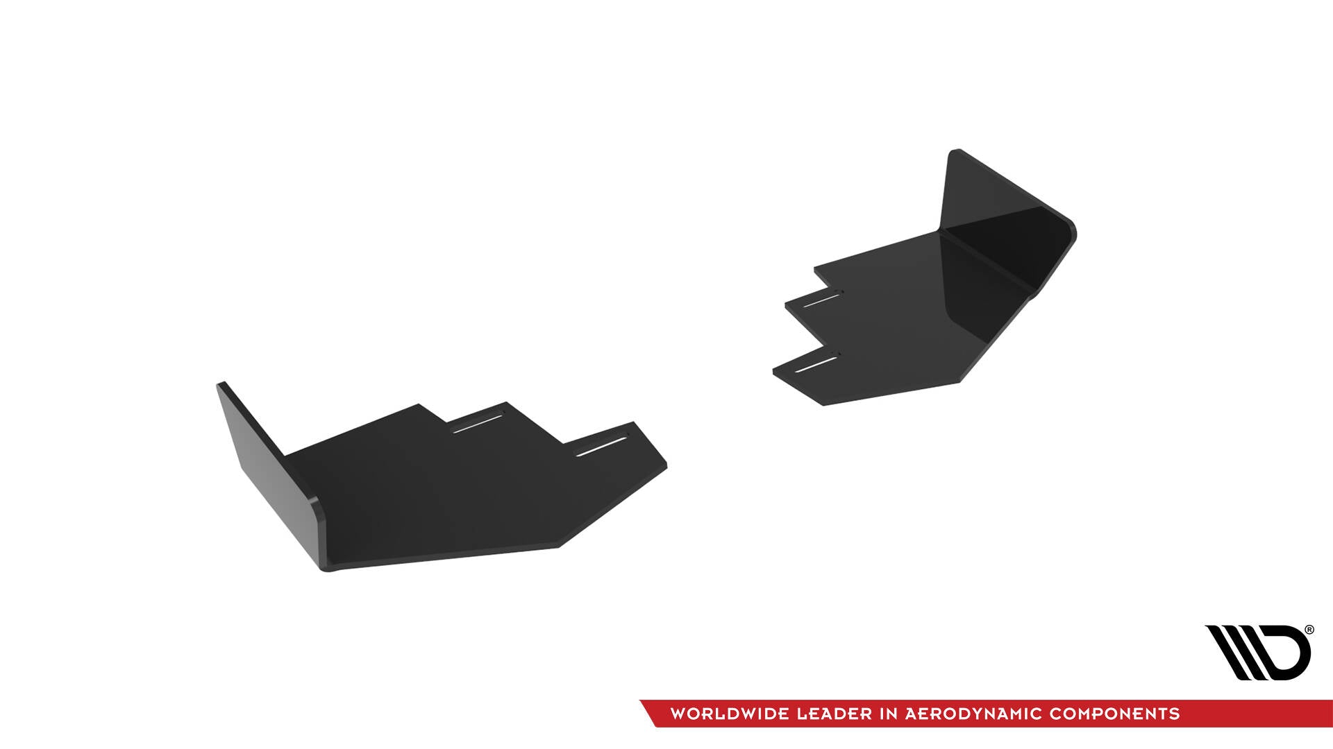 Maxton Design Hintere Seiten Flaps passend für Mercedes-Benz A 45 AMG W176 Facelift schwarz Hochglanz